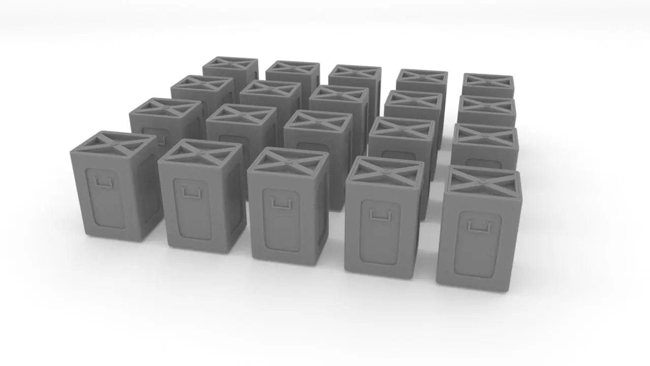 1/144 USN 40mm Twin Bofors Tub Ammo Box Set 20pcs - distefan 3d print