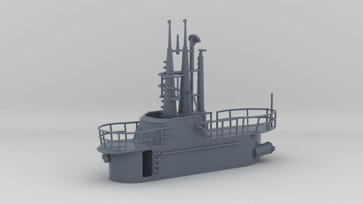 1/144 USS Balao Conning Tower - distefan 3d print