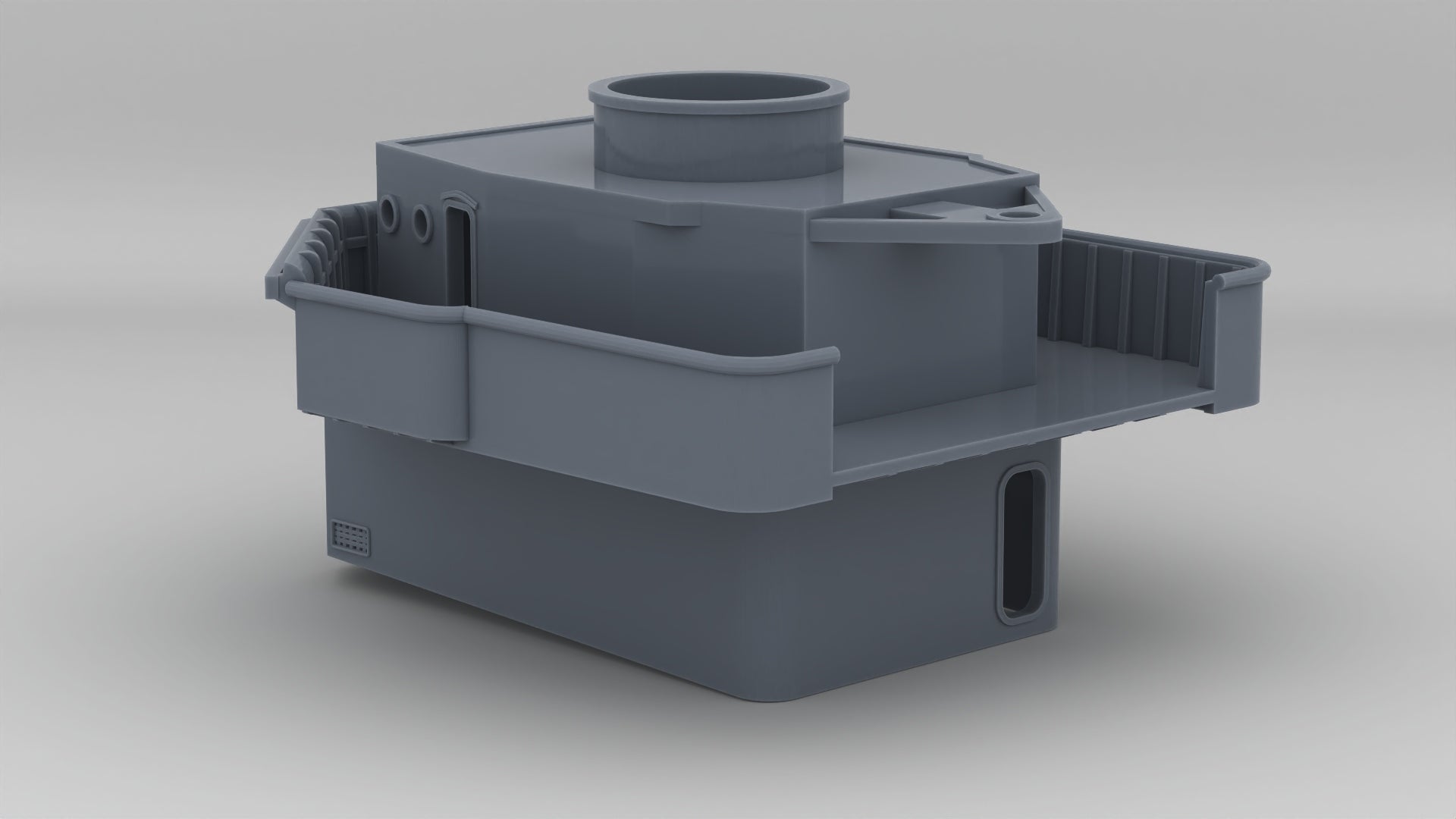 1/144 USS Fletcher Square Bridge Deck w/ Pilot House - distefan 3d print
