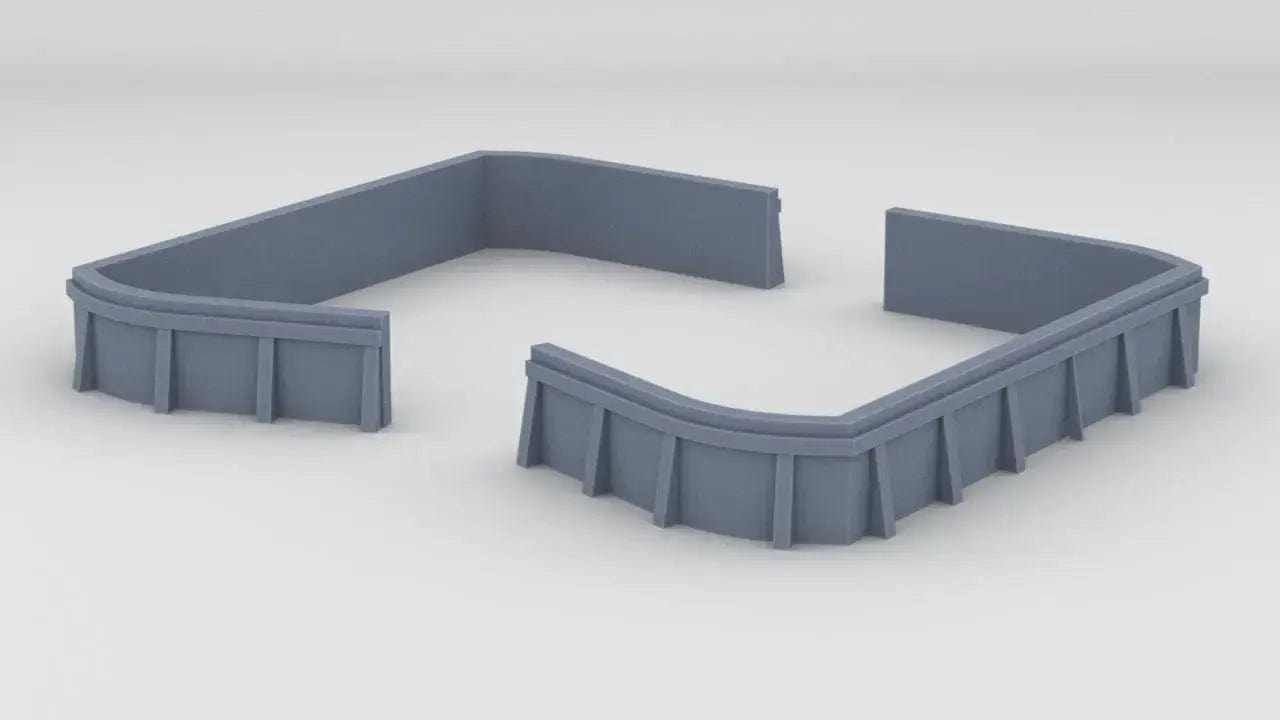 1/144 USS Iowa BB-61 Aft Main Deck 20mm Tub Set - distefan 3d print