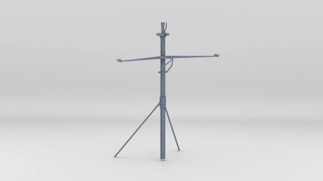 1/144 USS Iowa BB-61 Aft Mast - distefan 3d print