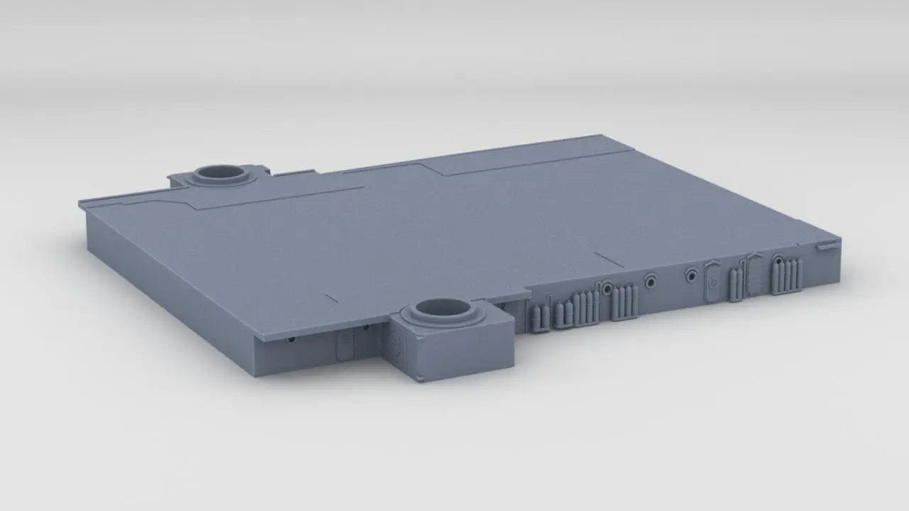 1/144 USS Iowa BB-61 Amidships Structure Deck 1 - distefan 3d print