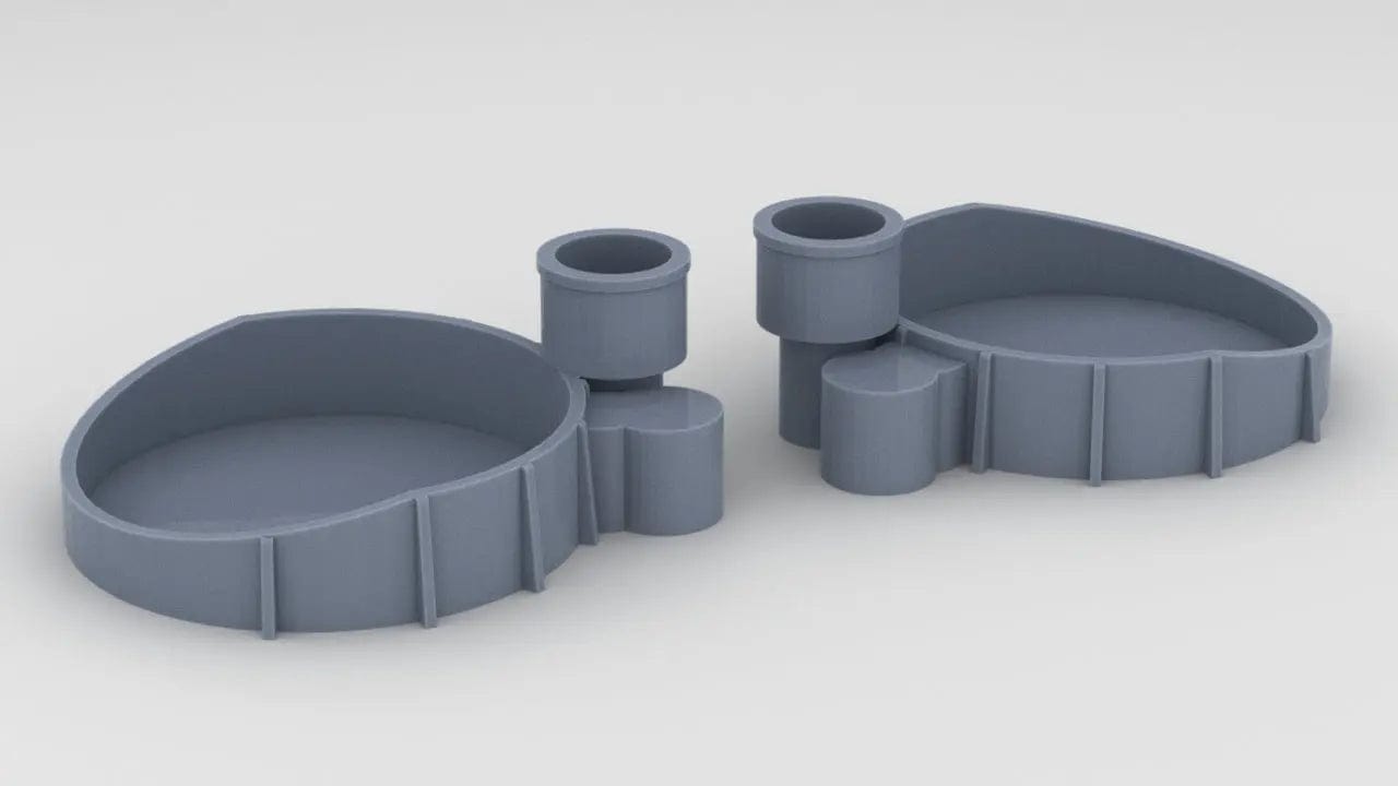 1/144 USS Iowa BB-61 Deck 1 Forward 40mm Tubs Set - distefan 3d print