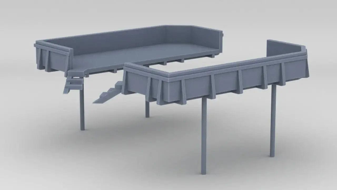 1/144 USS Iowa BB-61 Deck 2 Amidships 20mm Tub Set - distefan 3d print