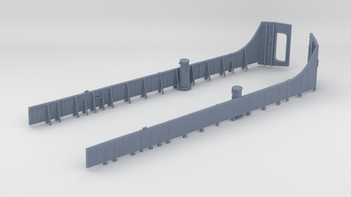 1/144 USS Kidd (DD-661) Bulwark Forward Set - distefan 3d print