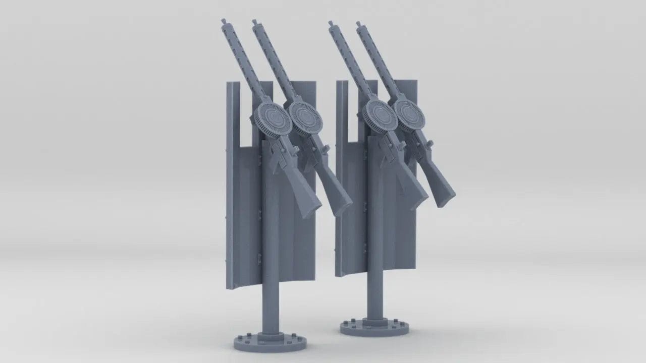 1/144 USS Saucy PG-65 Lewis MG Set 2pcs - distefan 3d print