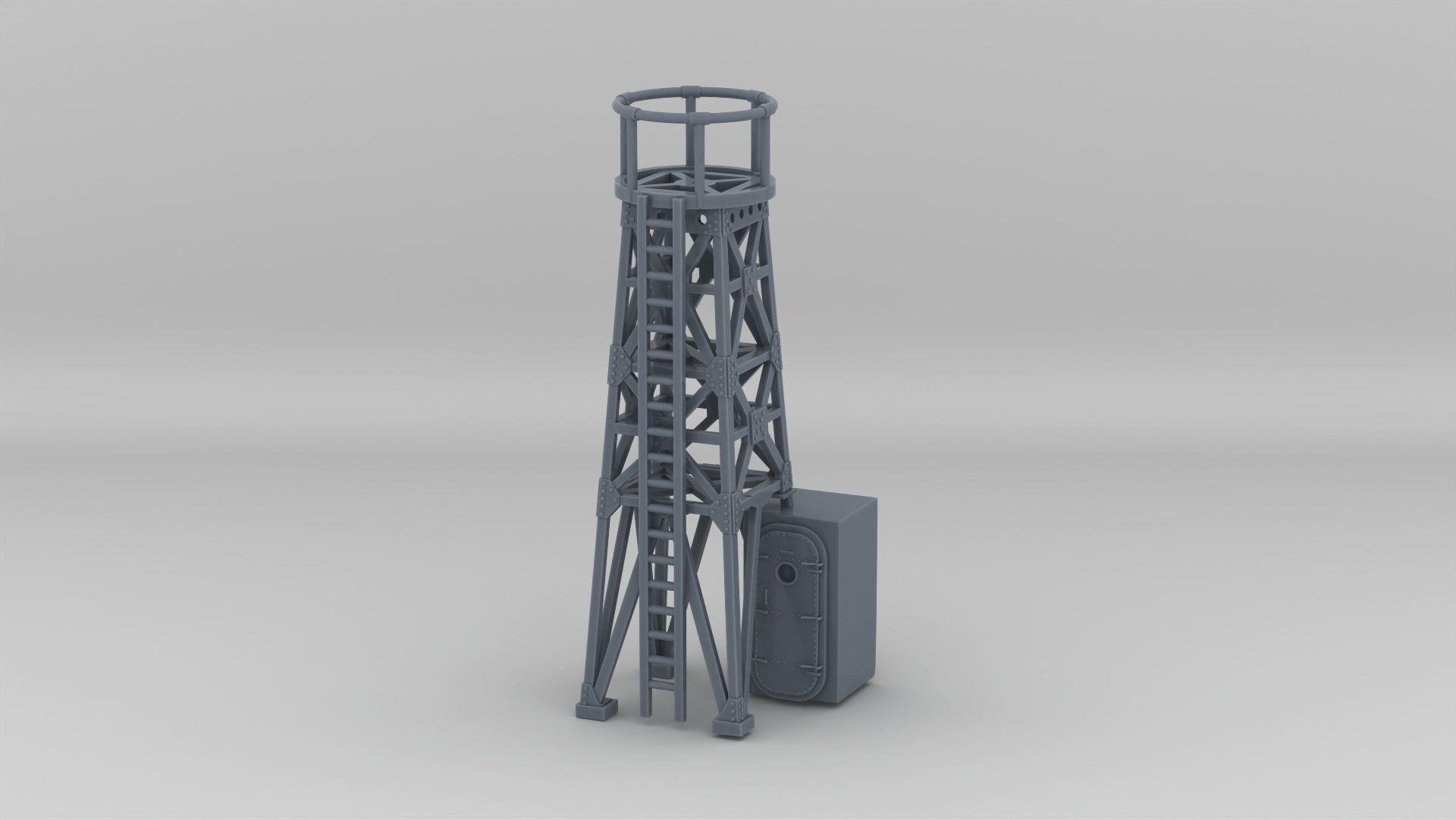 1/144 USS Ward Searchlight Tower - distefan 3d print