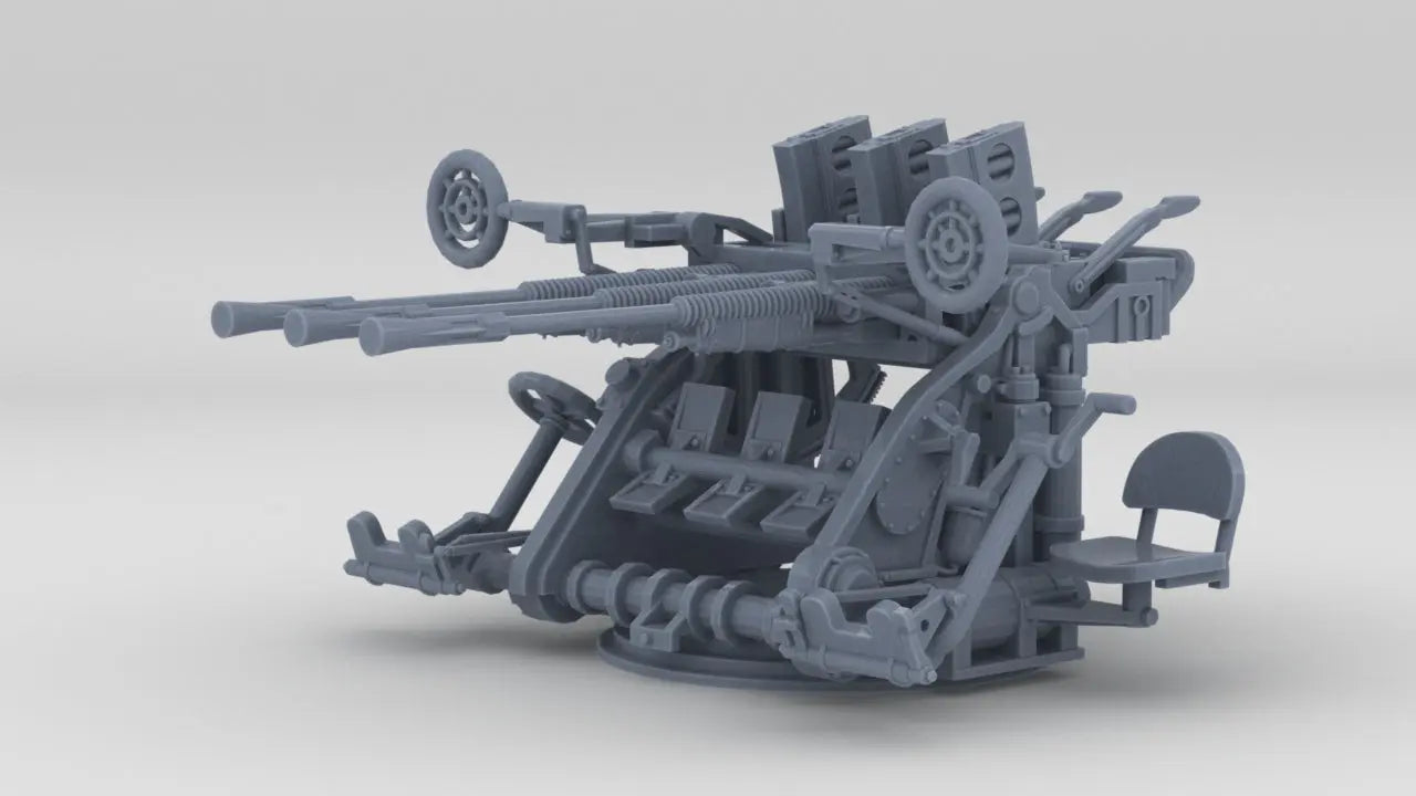 1/150 IJN Type 95 25mm Triple MG w/o Shield Resin3Dinteractive