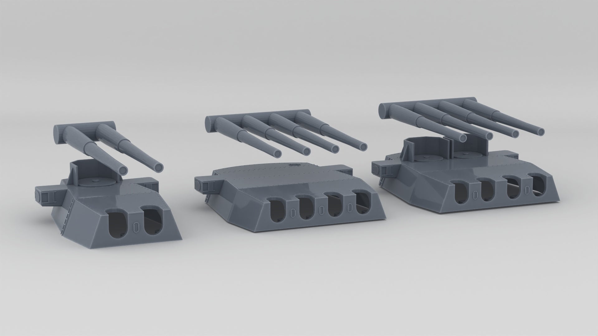 1/150 HMS King George V 14in Turrets Set (3pcs) - distefan 3d print