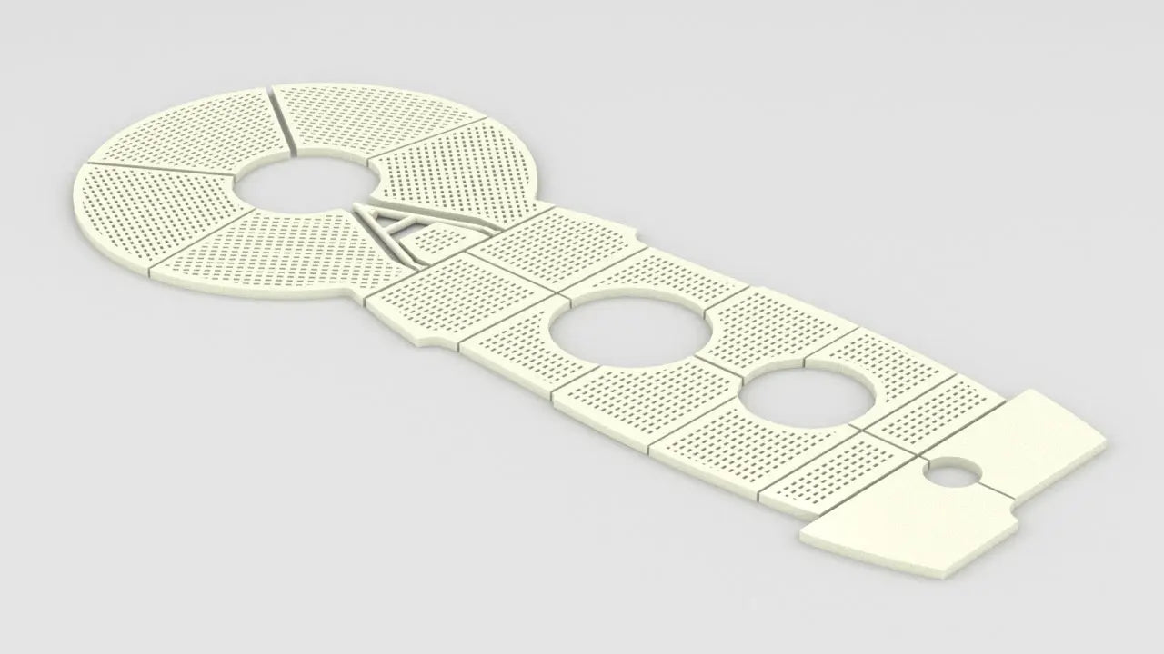 1/16 DKM U-Boot VII/C Conning Tower Deck Panel Set Protosoon