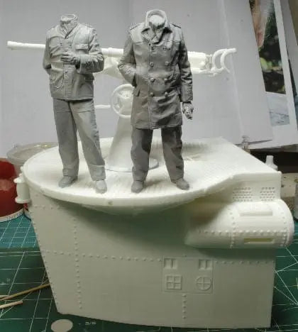 Build Your Own U-Boat: 1/16 DKM Uboot VIIB Conning Tower Half (Distefan 3D Print)