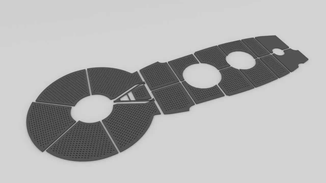 1/16 DKM Uboot VIIC Conning Tower Deck Panel 3dspro