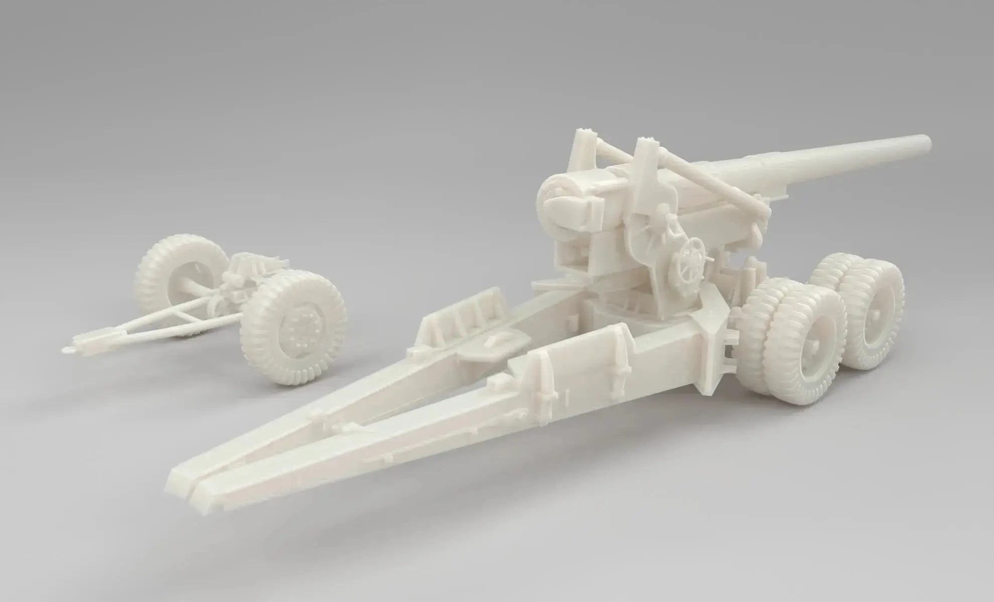 1/16 US 155mm Long Tom Cannon Travel Mode - distefan 3d print