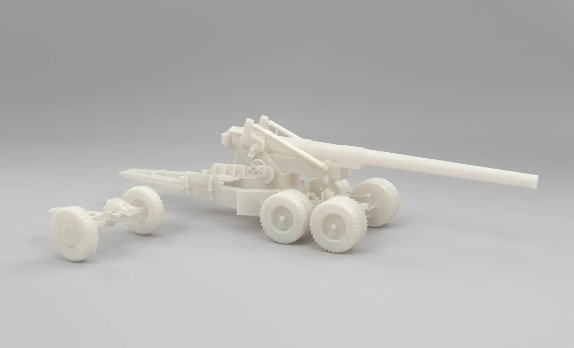 1/16 US 155mm Long Tom Cannon Travel Mode - distefan 3d print
