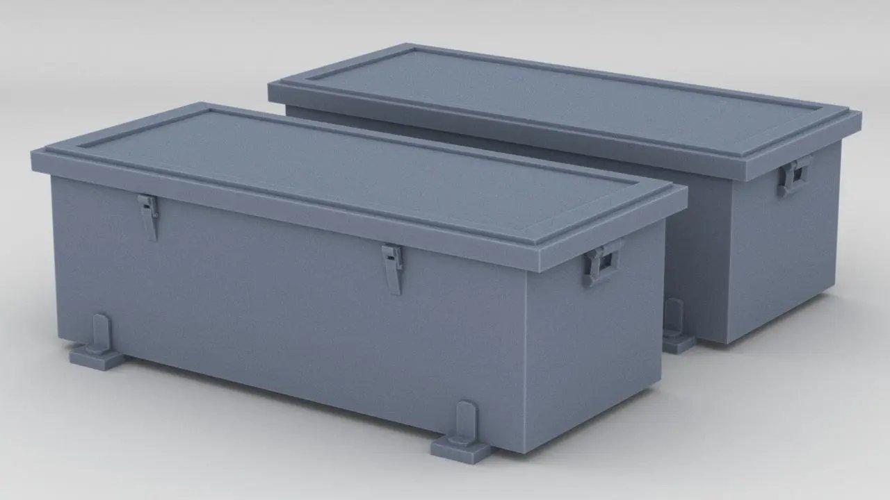 1/16 USN PT Boat 109 Ammo Locker Set (2pcs) - distefan 3d print