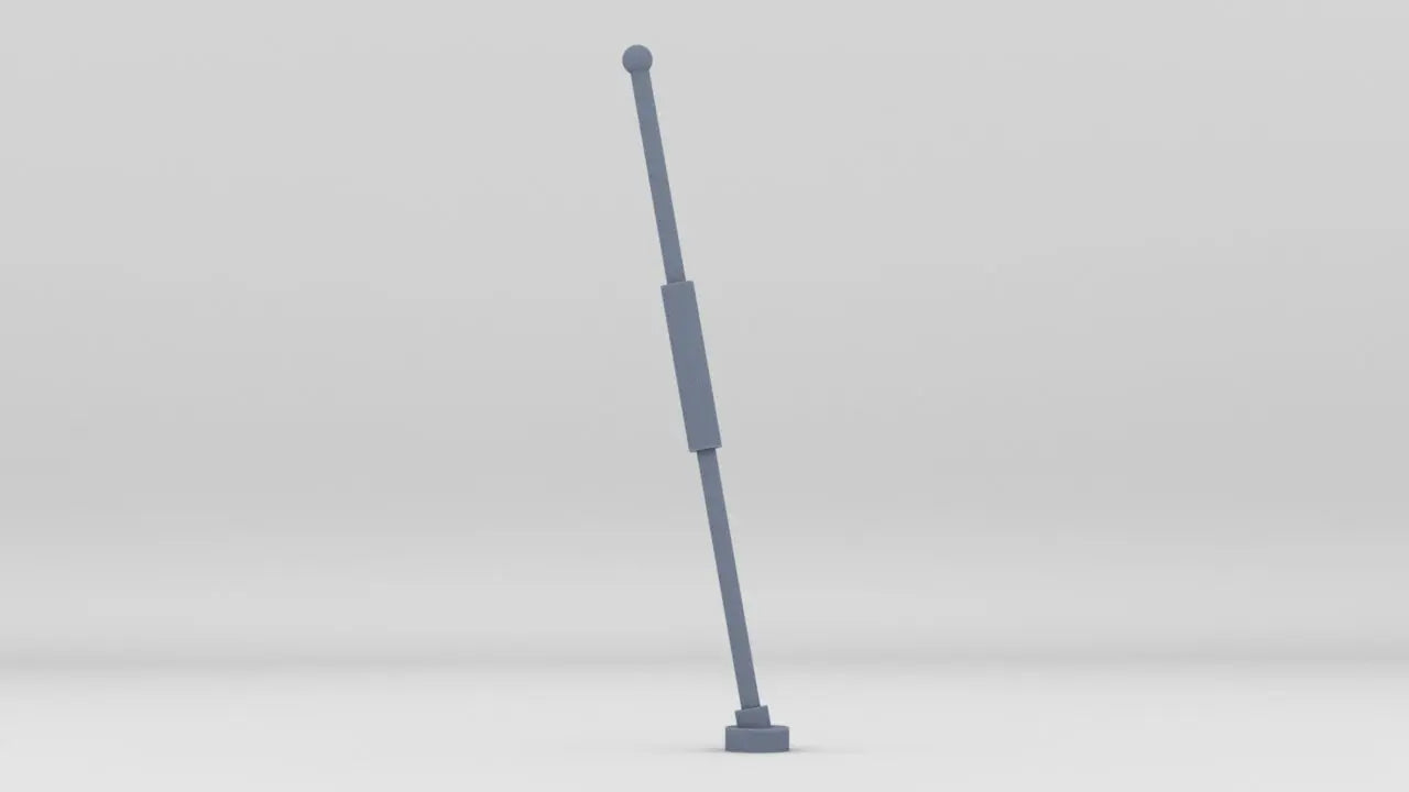 1/16 USN PT Boat 109 Deck Rear Flag Staff 3dspro