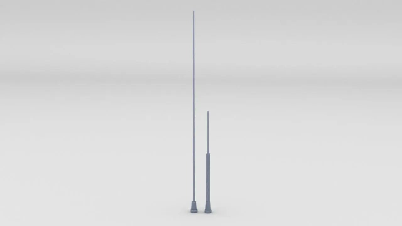 1/16 USS PCF Pilot House Antenna Set (2pcs)- distefan 3d print