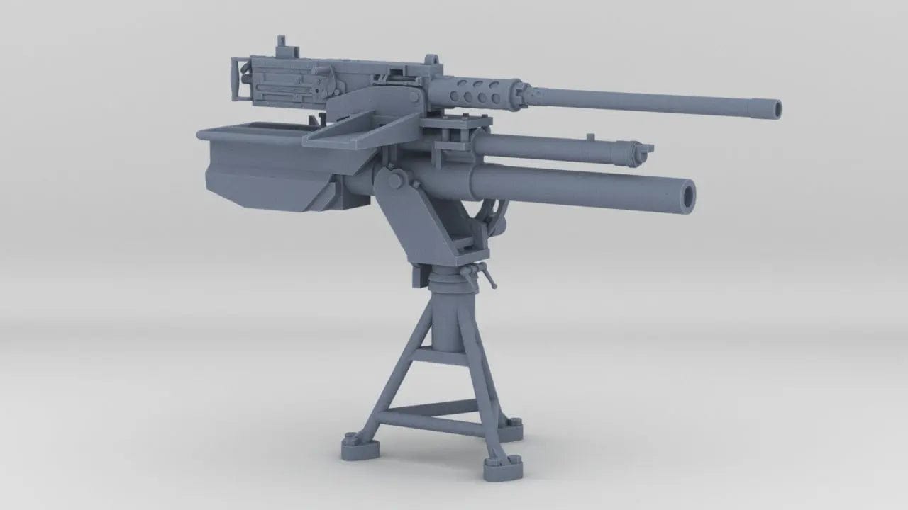1/16 US M81-M2 Mortar-MG Combination - distefan 3d print