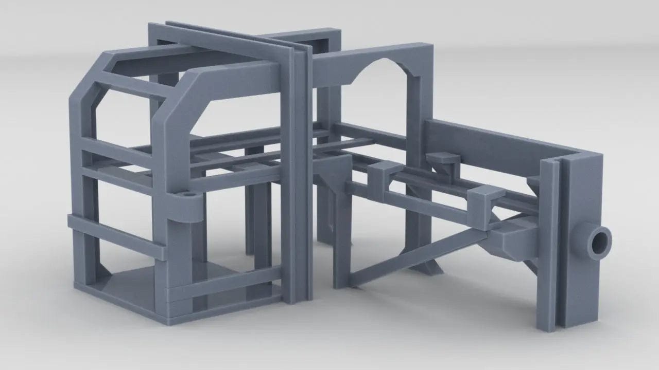 1/16 USN Depth Charge Loader Rack Starboard - distefan 3d print