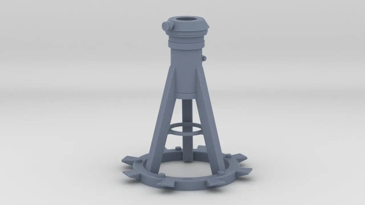1/16 USN Mk10 Mount for 20mm Oerlikon - distefan 3d print