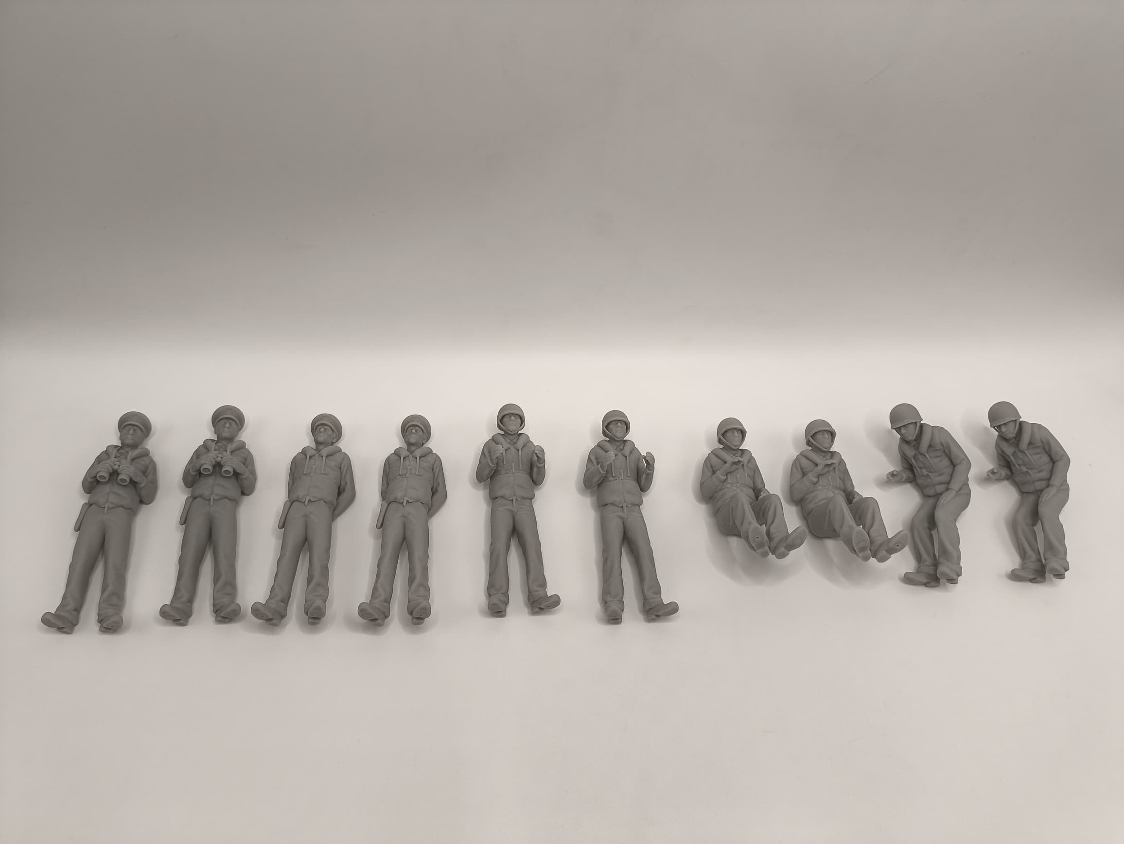 1/16 USN PT Boat 109 Crew Set (10pcs) Protosoon