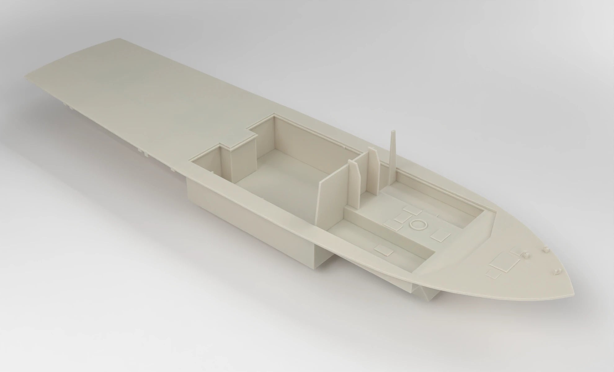 1/16 USS PCF Hull Deck 3dspro