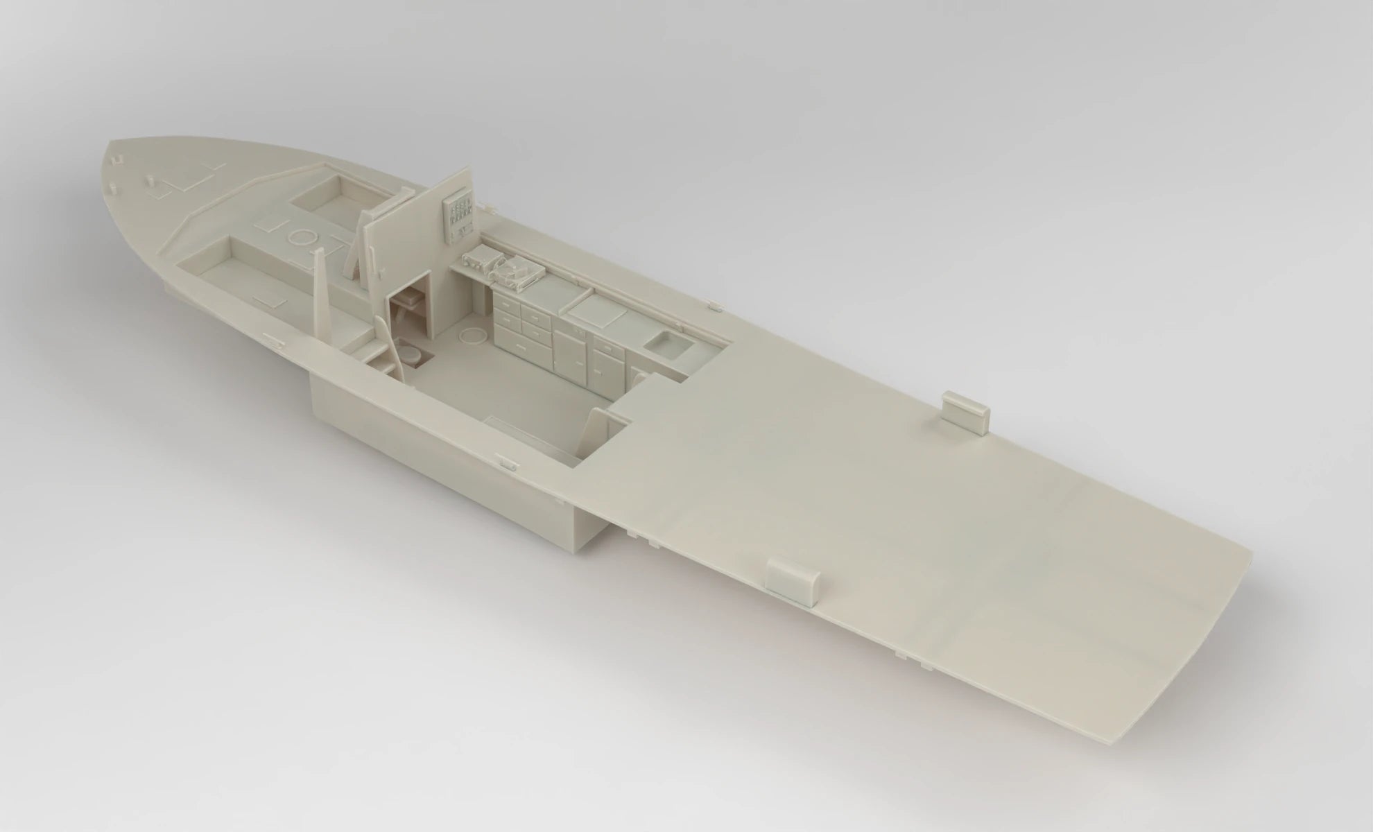 1/16 USS PCF Hull Deck (Assembled) 3dspro