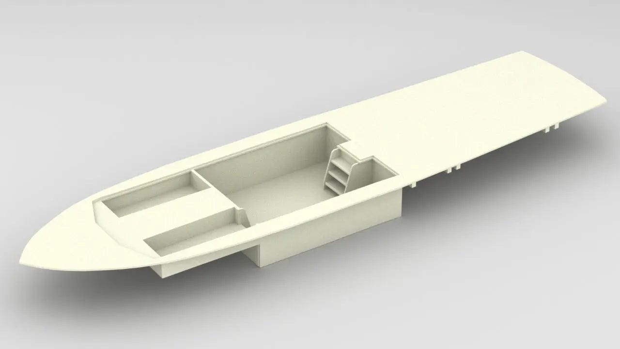 1/16 USS PCF Hull Deck - distefan 3d print