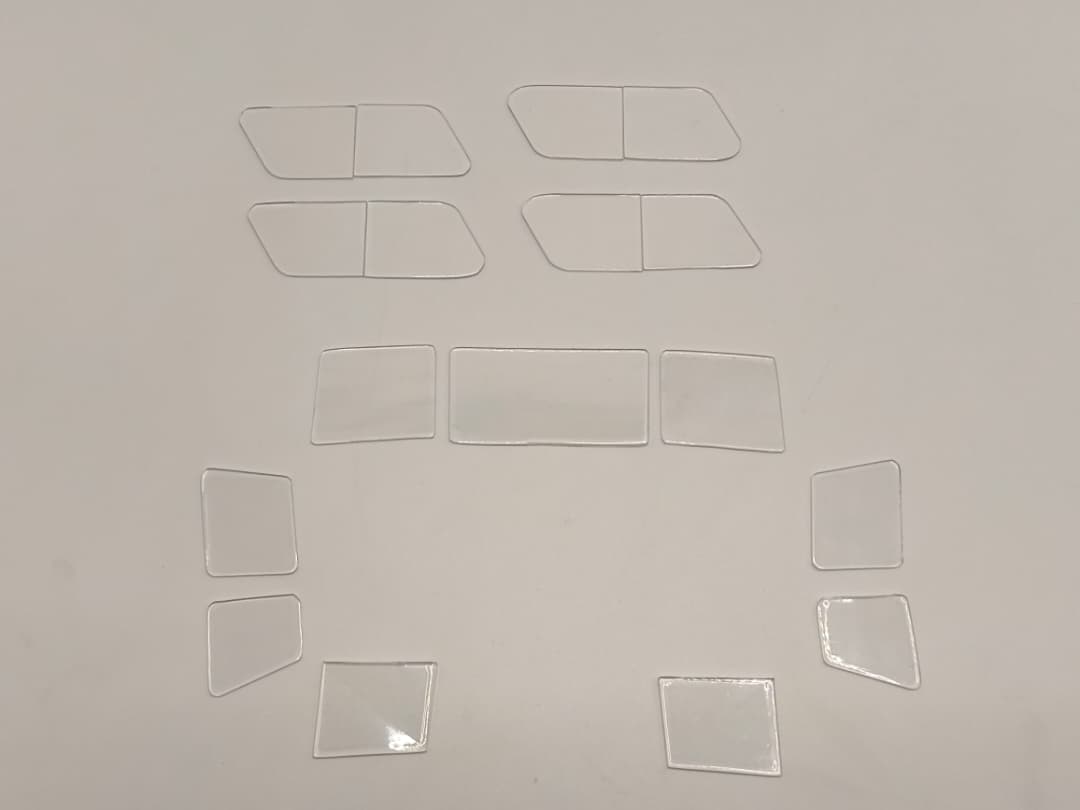 1/16 USS PCF Pilot House Window Glass Kit (17pcs) Protosoon