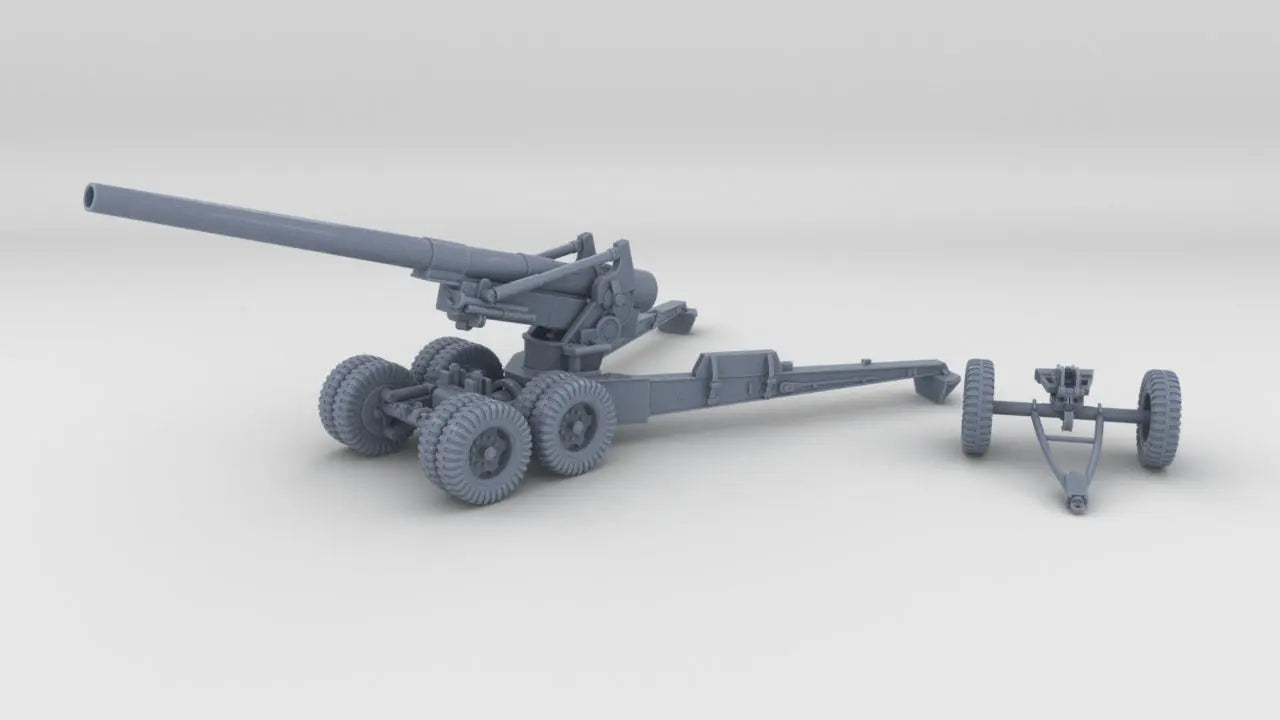 1/160 US 155mm Long Tom Cannon Fire Position Resin3Dinteractive