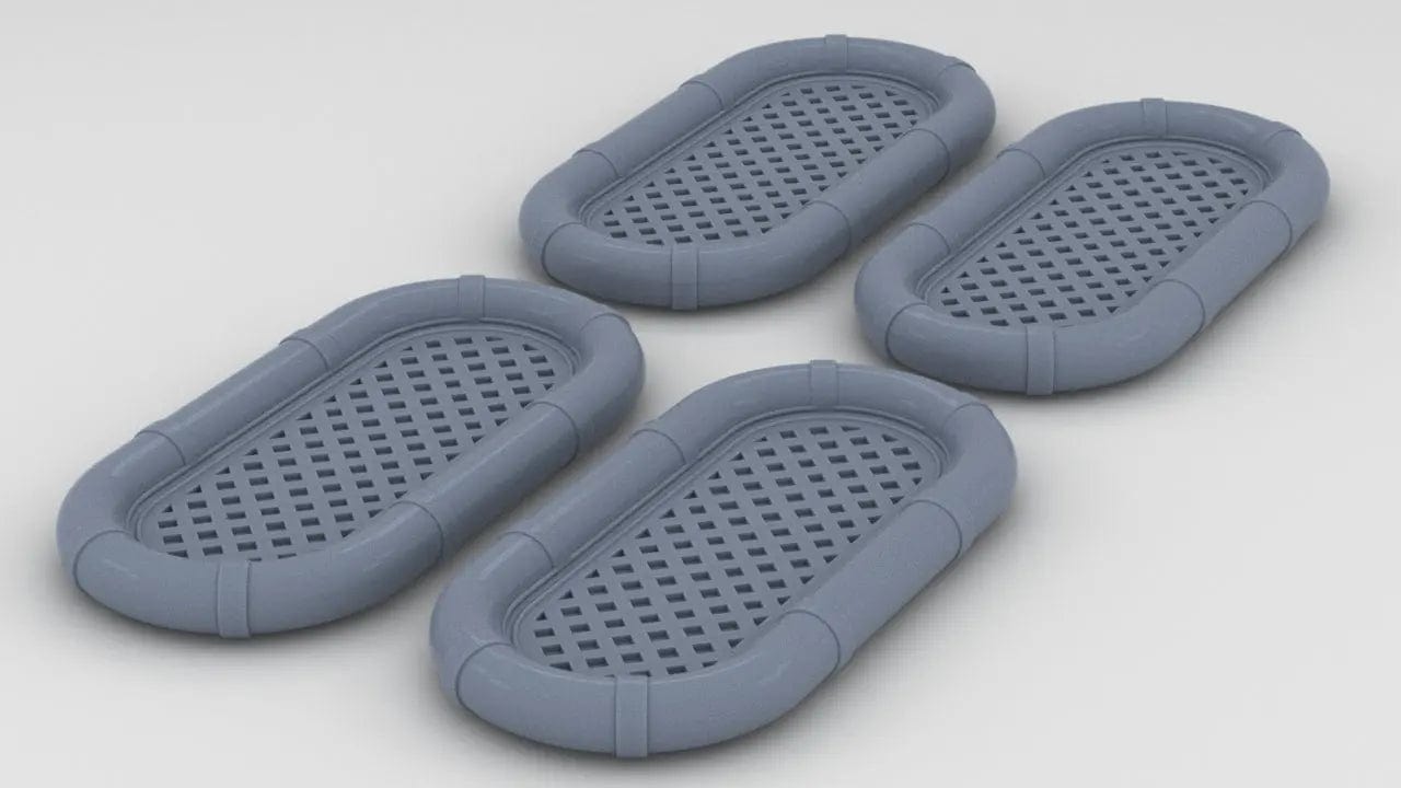 1/160 USN Life raft Oval Set (4pcs) - distefan 3d print