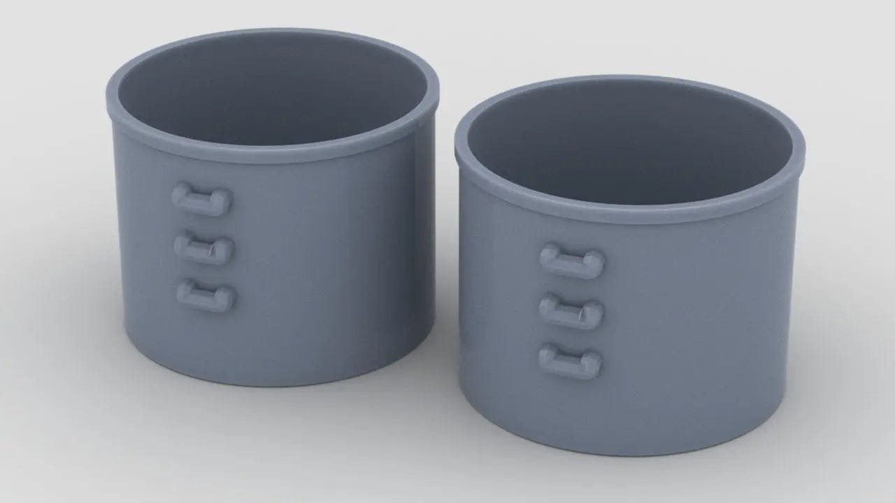 1/160 USS LCT Mk51 Tub Set (2pcs) - distefan 3d print