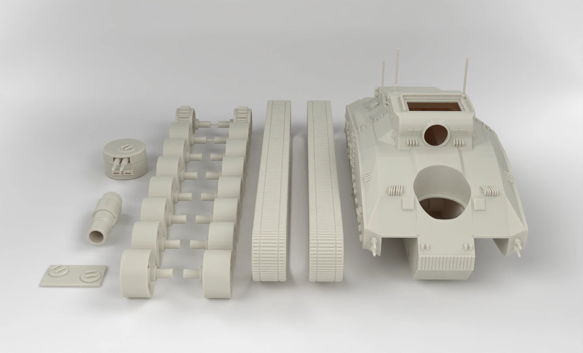 1/18 Sci-Fi Uber Tank Model Kit 3dspro