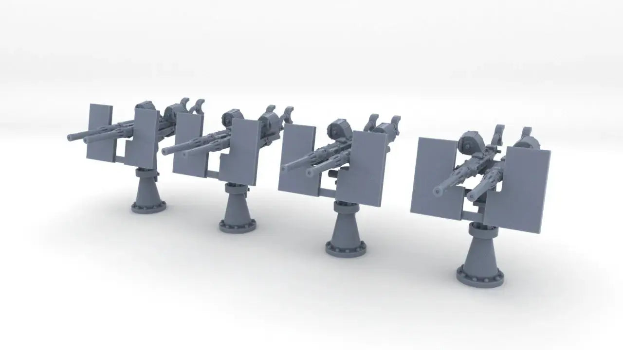 1/180 USN Twin 20mm Oerlikon Mk10 Set (4pcs) - distefan 3d print