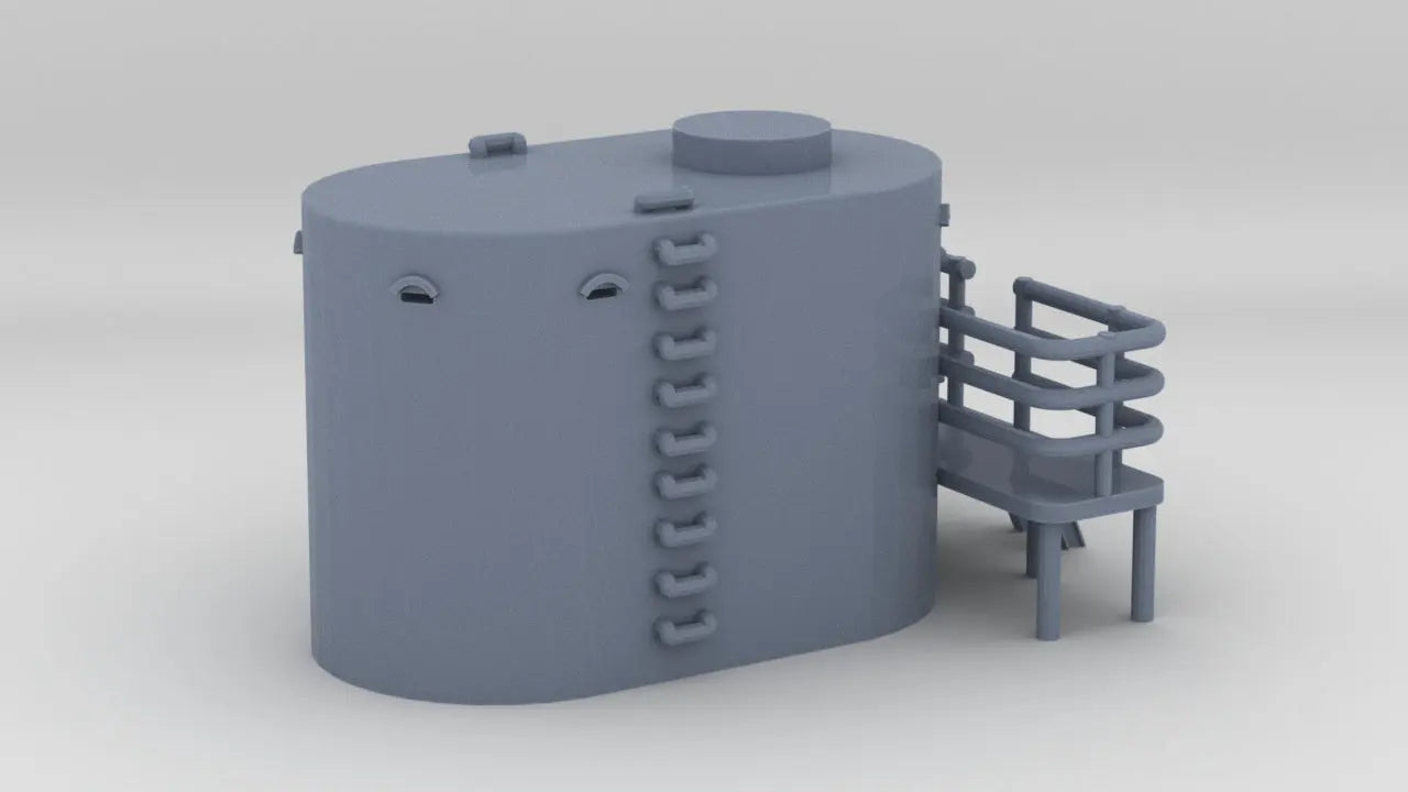 1/192 DKM Graf Spee Aft Rangefinder Command Post 1 - distefan 3d print