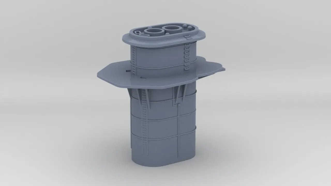 1/192 DKM Graf Spee Funnel - distefan 3d print