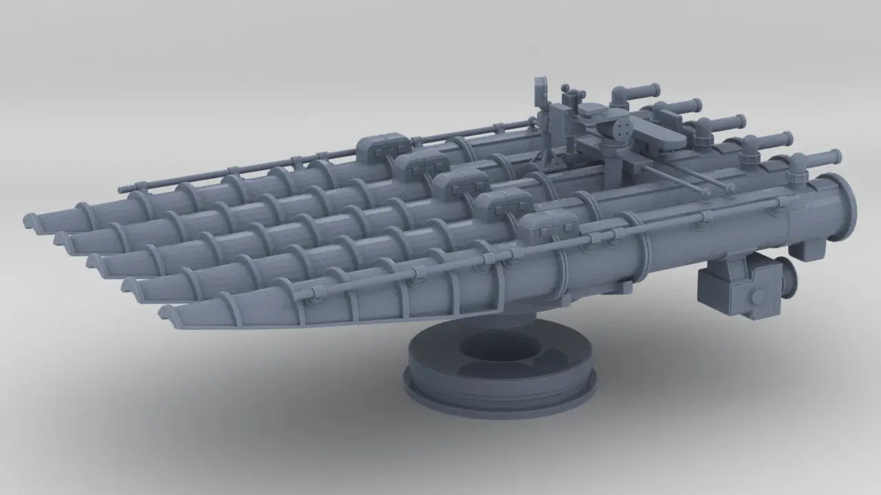 1/192 USN 21'' Quintuple Torpedo Mount Set Resin3Dinteractive