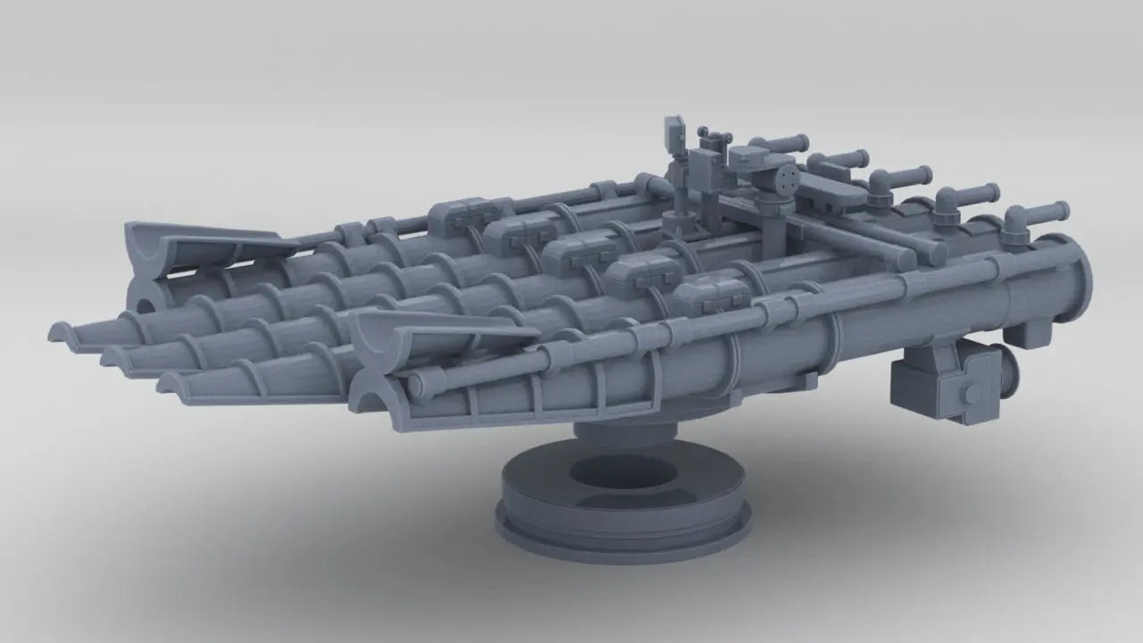 1/192 USN 21in Quintuple Torpedo Mount v2 Resin3Dinteractive