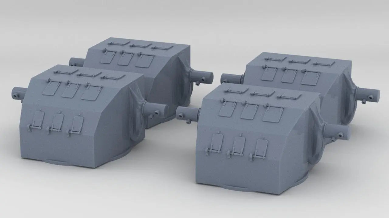 1/192 USN Mk.37 (Early) Director Set (4pcs) - distefan 3d print