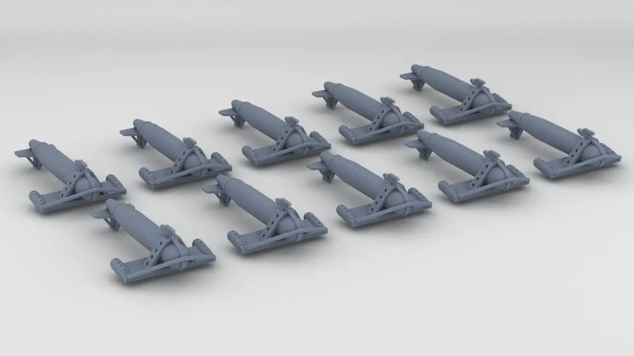 1/192 USN Paravane Set (10pcs) - distefan 3d print