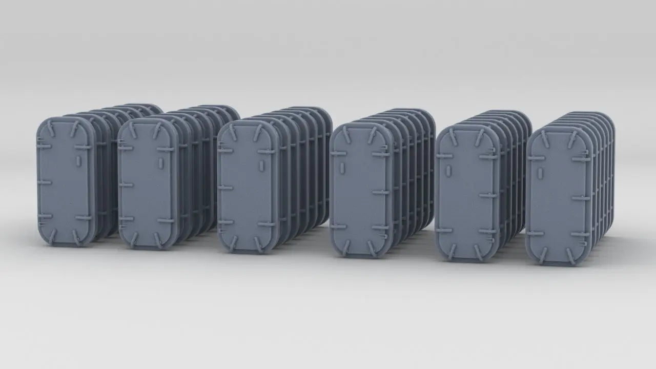 1/192 USN Watertight Doors w/ Handles Set (42pcs) Resin3Dinteractive