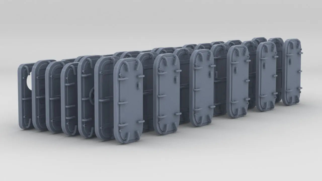 1/192 USN Watertight Doors w/ Handles Set (42pcs) Resin3Dinteractive