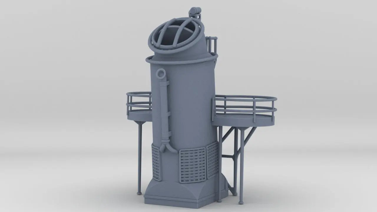 1/192 USS Fletcher Funnel 1 Searchlight Platform Resin3Dinteractive