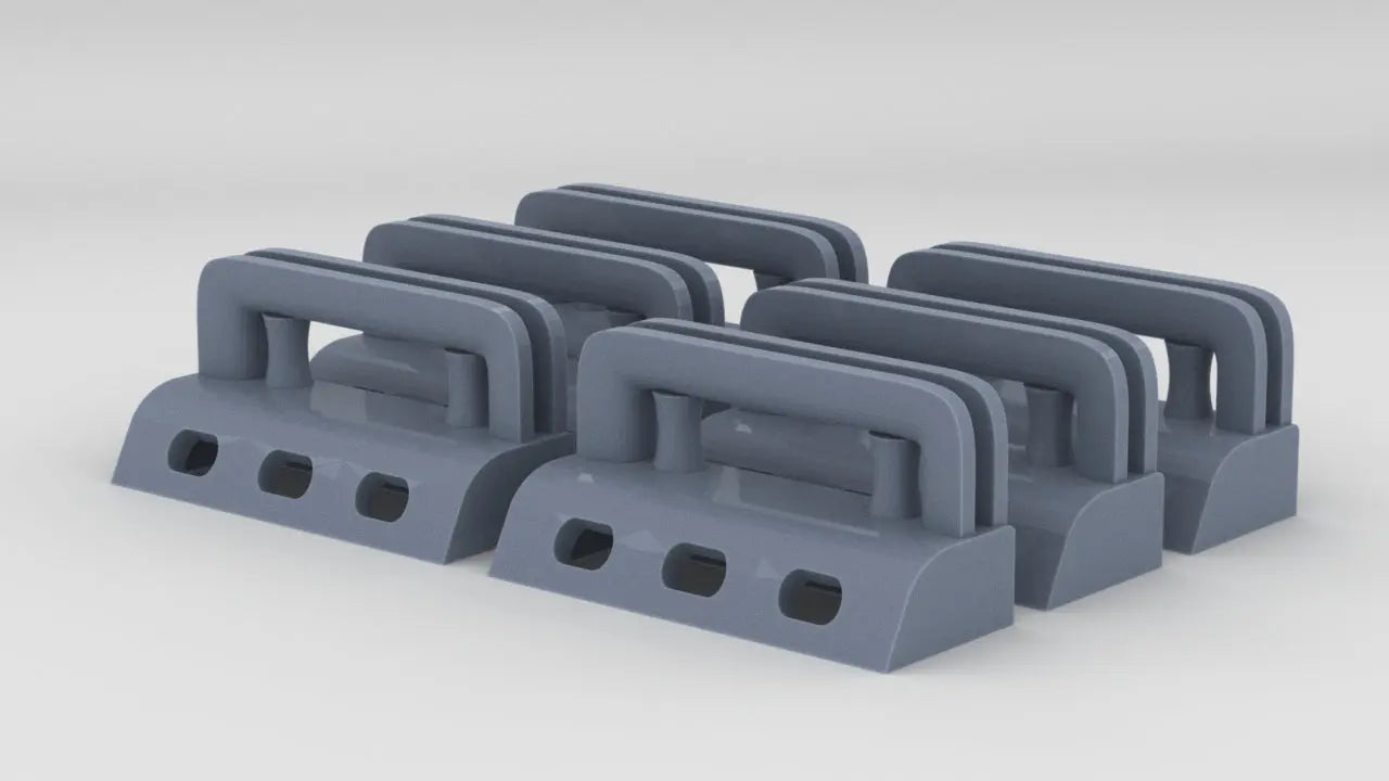 1/192 USS Massachusetts Roller Chocks Set (6pcs) - distefan 3d print