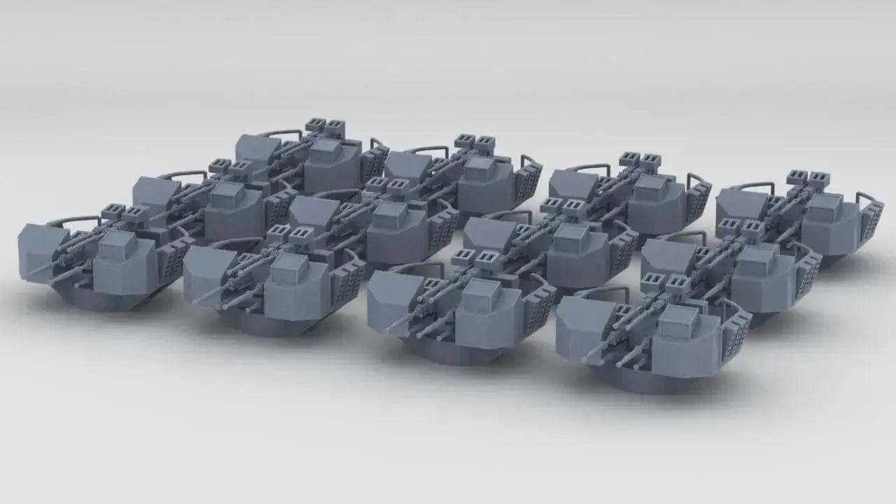 1/192 RN Sextuple 40mm Bofors Gun Set (12pcs) - distefan 3d print