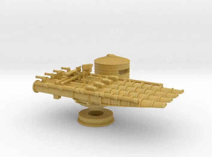 1/192 USS 21in quadruple tube mounts - distefan 3d print