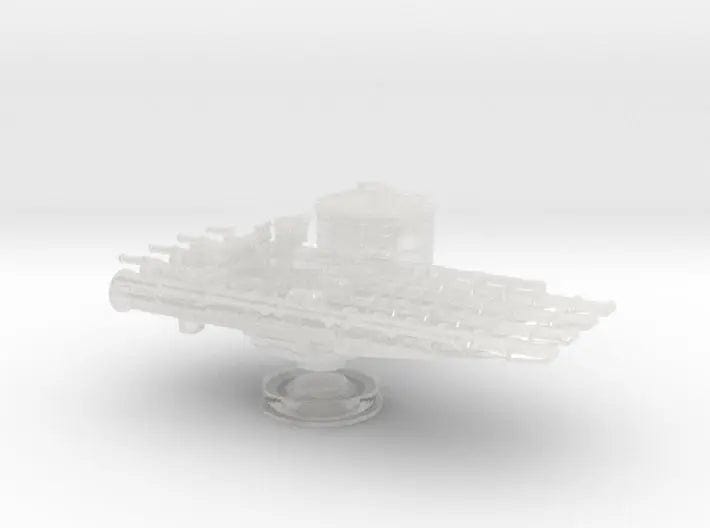 1/192 USS 21in quadruple tube mounts - distefan 3d print