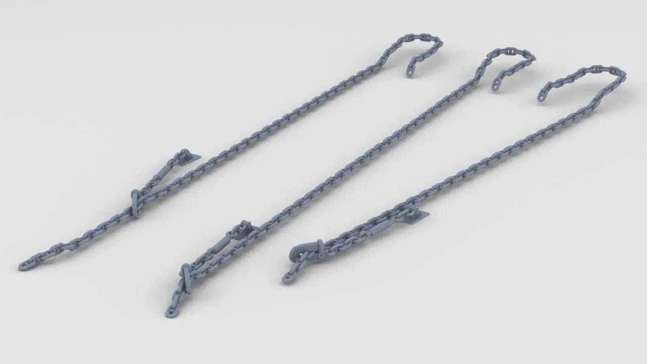1/192 USS Arizona BB39 Anchor Chain Set (3pcs) - distefan 3d print
