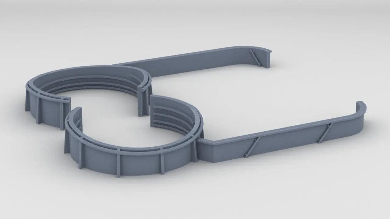 1/192 USS BB59 Aft 40mm & 20mm Tub Set (2pcs) - distefan 3d print