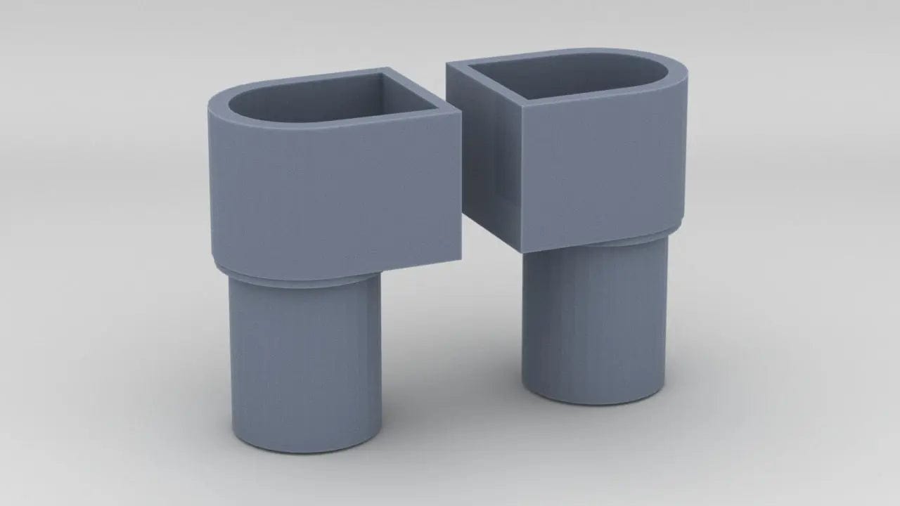 1/192 USS BB59 Aft Mk51 Tubs Set (2pcs) - distefan 3d print